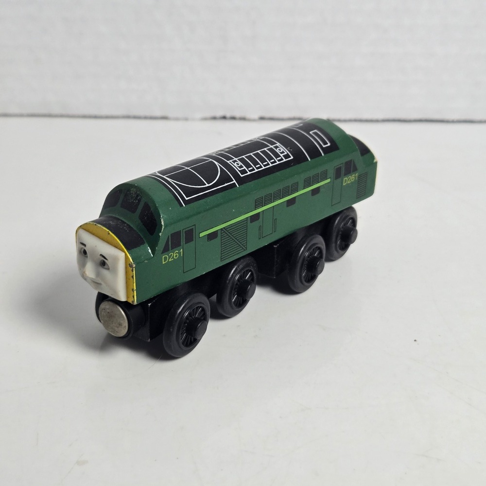 Thomas Wooden Railway Green D261 The Diesel Train Vintage Britt Allcroft